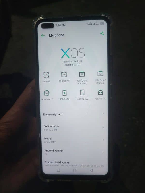 Infinix zero 8 exchange 0