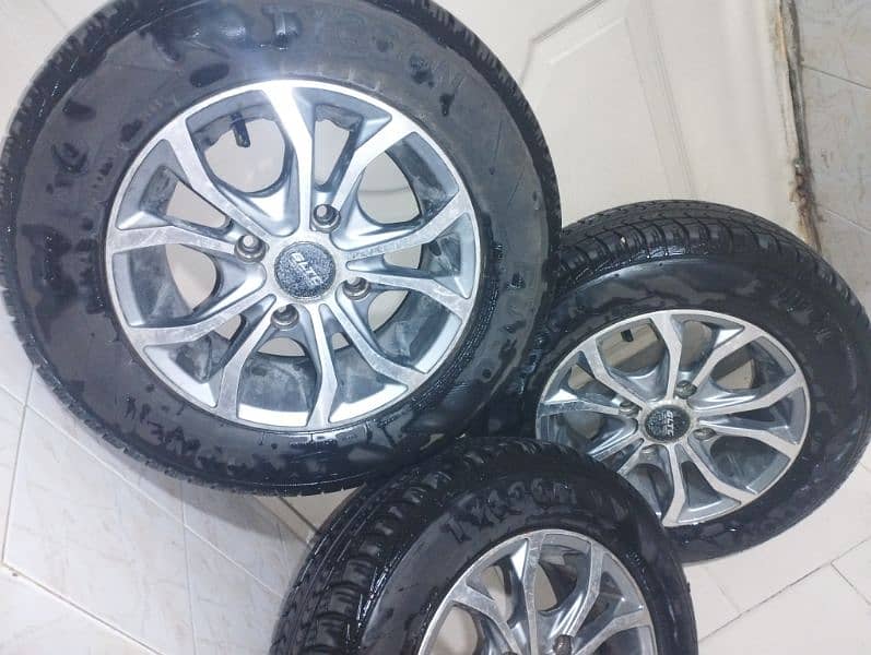 13 Inch Imported Rims with New Tycoon Tyres 175/70/13 0