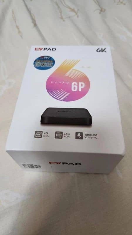 EVPAD p6 android  box . voice remote . original storage (100% 4/64gb) 0