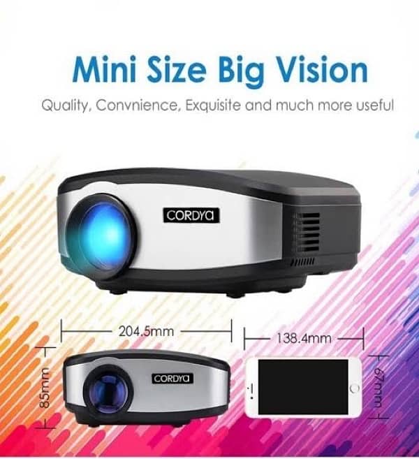 Cordya C6 Mini Led Projector 1