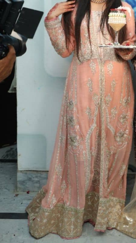 pink Maxi with embroidered 0