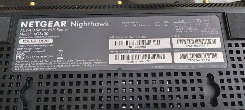 Net gear Nighthawk AC2400 wifi router 5