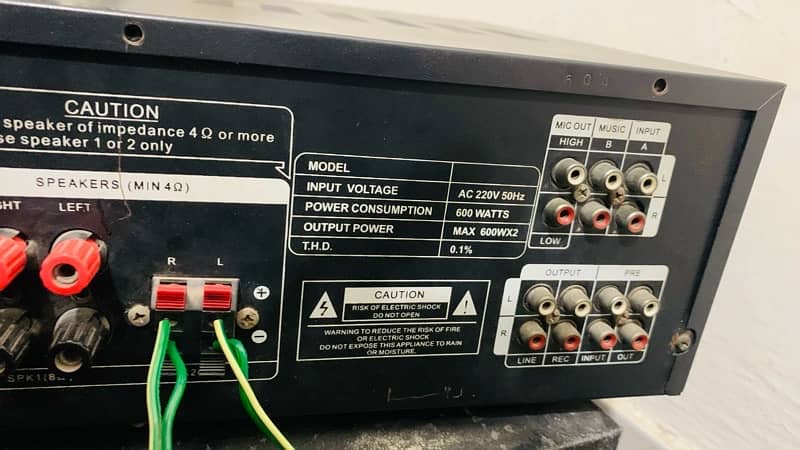 Digital Stereo Amplifier Mixer 600 Watt Heavy Mixer For Dj 7