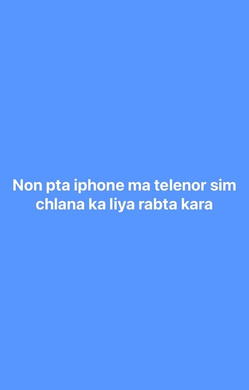 Non pta iphone telenor sim solution 0