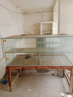 tea stall and wooden table and benches