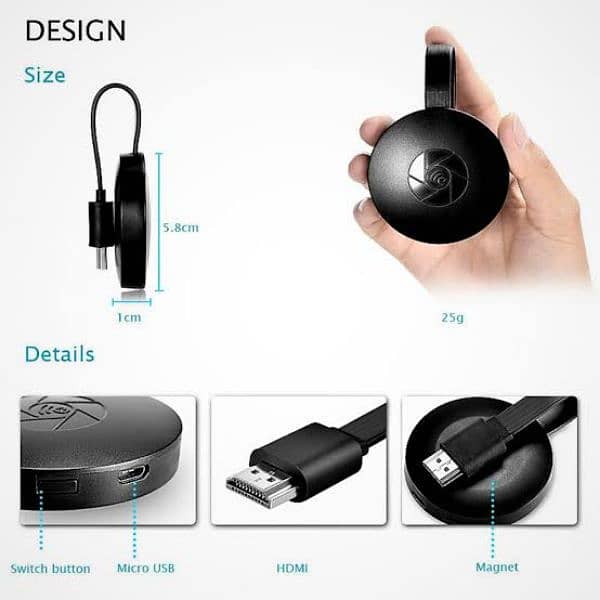 Chromecast 2 Hdmi Wifi Dongle A20.        Free Home Delivery 2