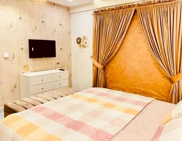 1Bed Neat & Clean Safe & Secure flat for daily Basis Bahria town 3