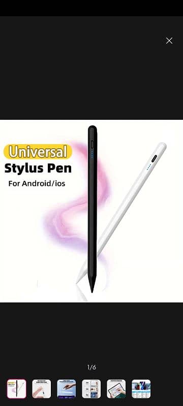 Universal Touchscreen Pen Black ,  Compatible With los/Androids 0