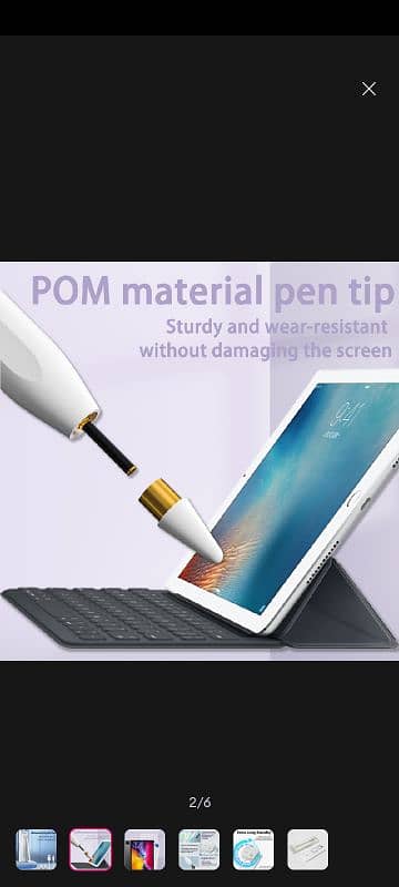 Universal Touchscreen Pen Black ,  Compatible With los/Androids 3