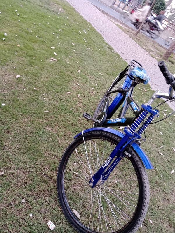 Super Fine bicycle for sale fresh working no fault blue color 3