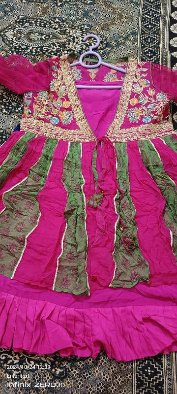 rang ja gown with beautiful velvet shararah 2