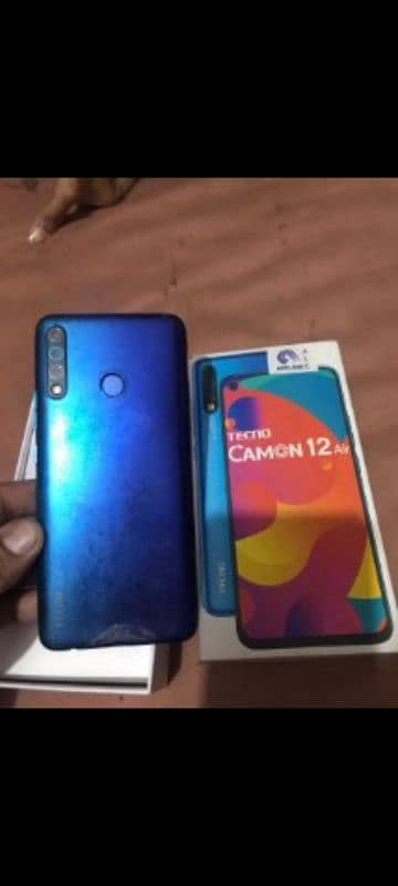 tacno camon 12Air 4/64 with box pta approve 4