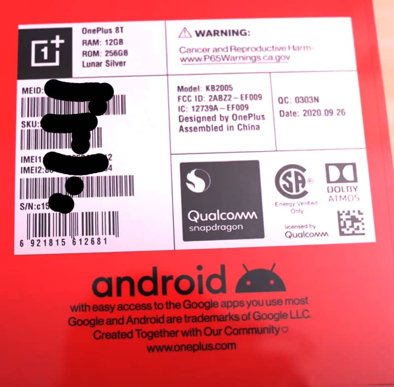 Oneplus 8t (12gb ram) 4