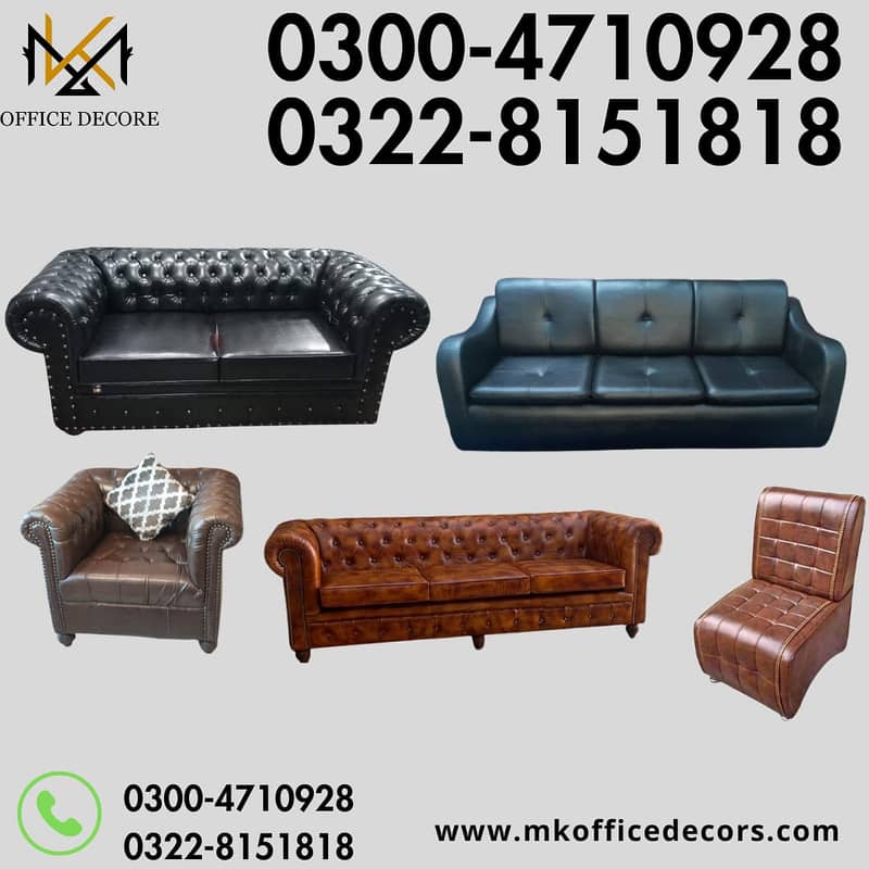 Office Chairs/Visitor Chairs/Wooden Chairs/Leather Sofa/L Shap Sofa 0