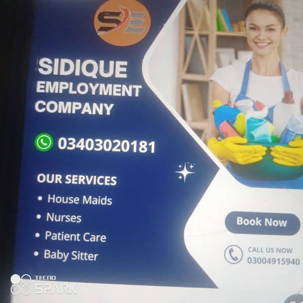 we Provide. House Maid. Nanny. Patients Care. couple 1