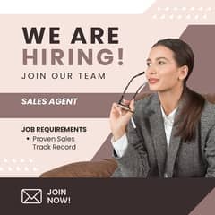 Sales Agent Required