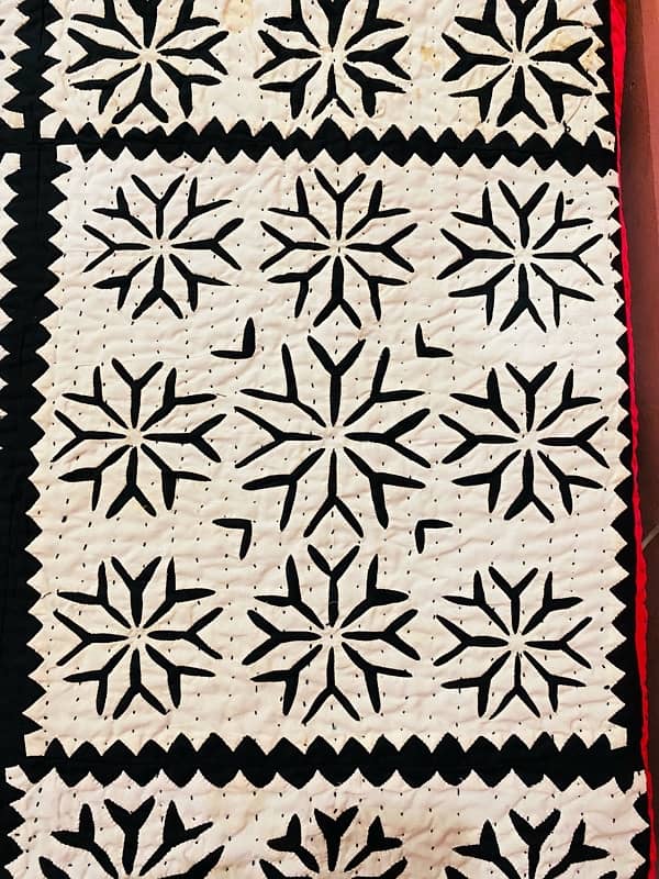 Hand Made Quilt Sindh Traditional white colour 1