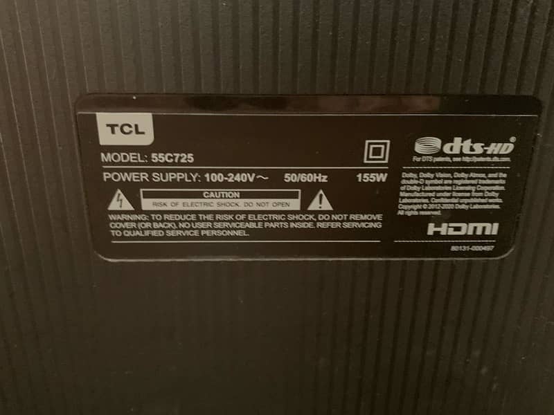 Tcl 4k 55'' Q led original neat new condition (Just call dnt sms) 3