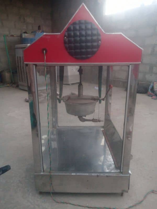 pop corn machine big size with salandr. battery. charger 1