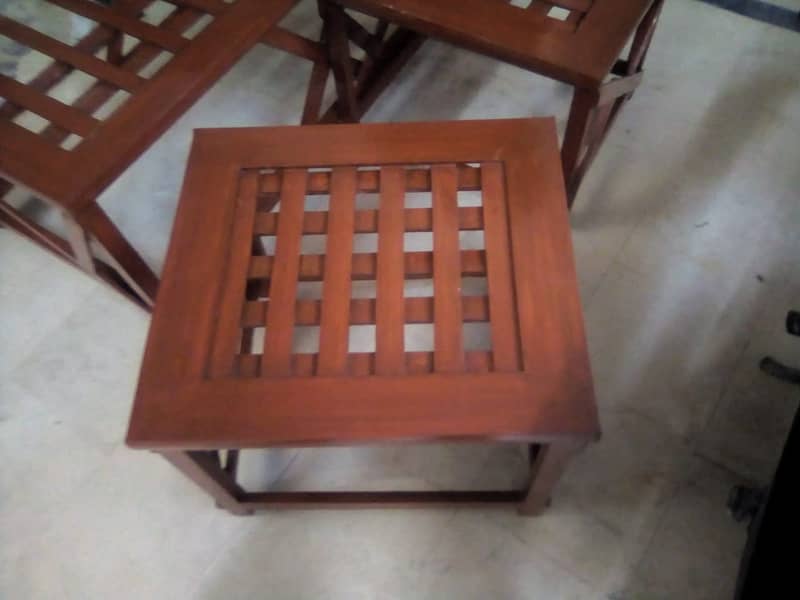 Pure Wooden Table set for Luxerious Lounge 4