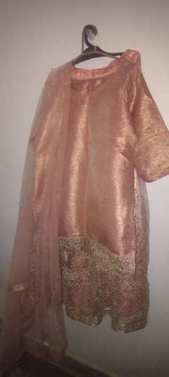 T. pink lehenga 1 time wear only