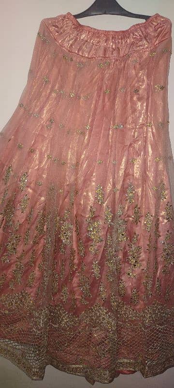 T. pink lehenga 1 time wear only 2