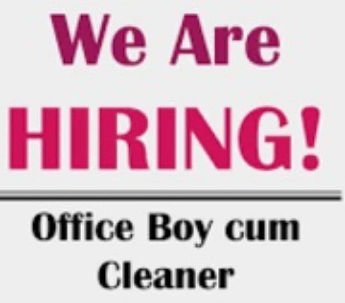 Office Boy Cum Cleaner 0