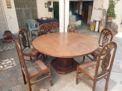 heavy dining table wd 6 chairs