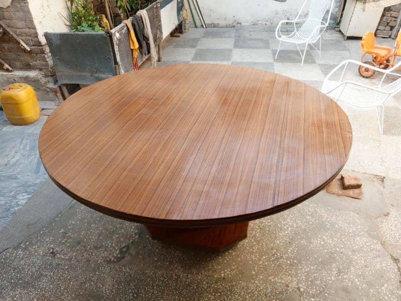 heavy dining table wd 6 chairs 4