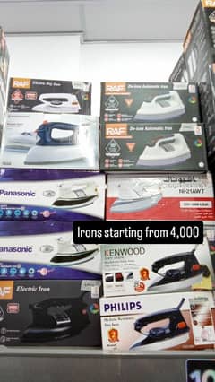 Irons available starting 4,000