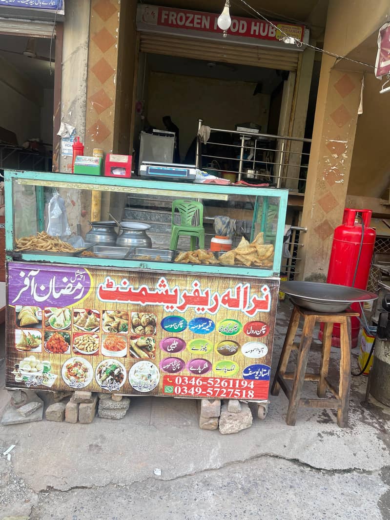 fries roll samosa counter ,all running setup for sale 2