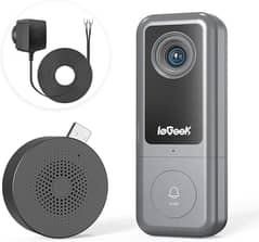 ieGeek J5 WiFi Video Doorbell Camera 2K  Camera with Chime