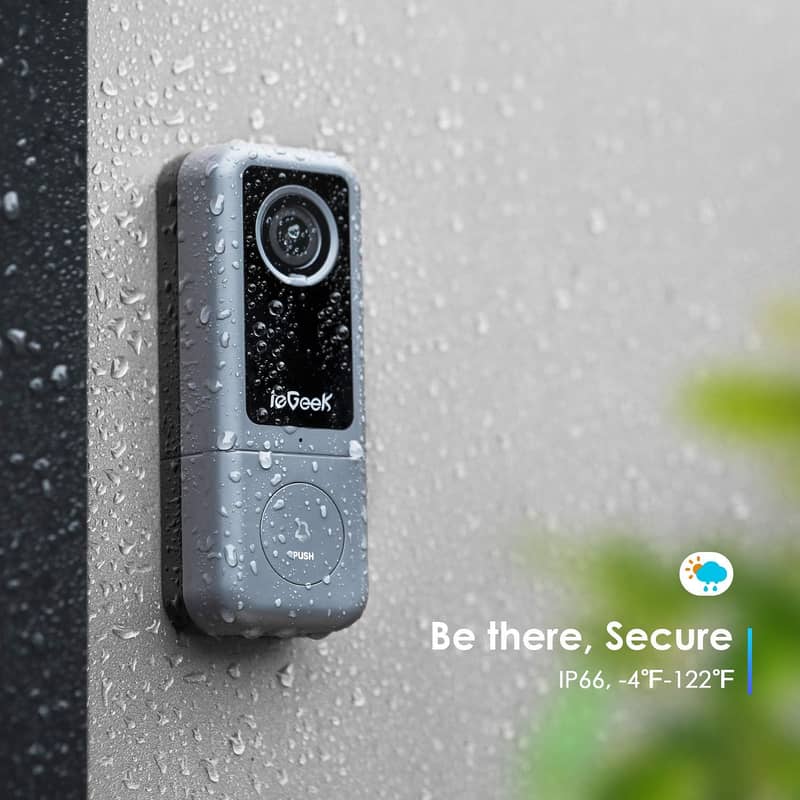 ieGeek J5 WiFi Video Doorbell Camera 2K  Camera with Chime 1