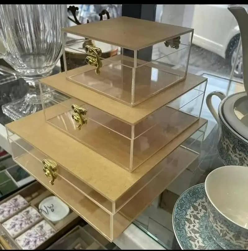 Acrylic Boxes|Bidh Boxes| Wedding Boxes|Gift Boxs|Eidi gift Boxes 0