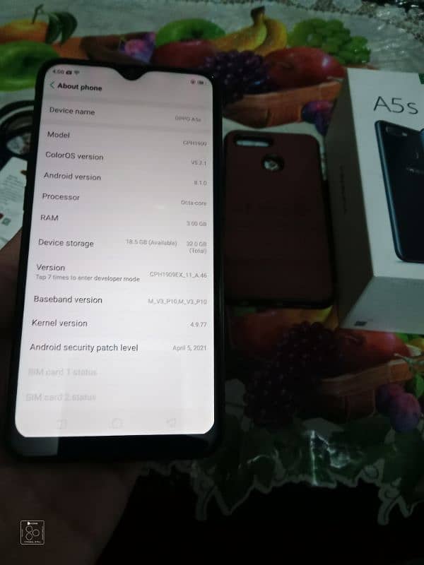 Oppo A5s 3/32 Condition 10/10 With Complete Box And Charger 3