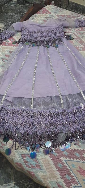 bridel lehnga and purple long maxi 2