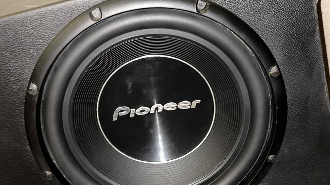 Woofer speakers amplifier complete setup 1