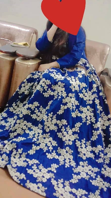 party wear lehnga kurti 7k + blue maxi 5k only 4