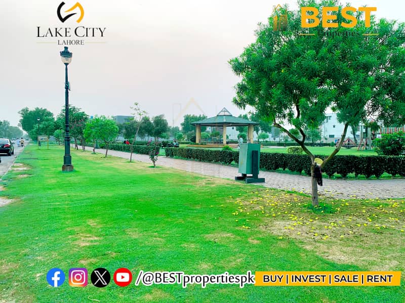 1 Kanal Best Location Plot Near To Main Boulevard in Sector M-3A Lake City Lahore 12