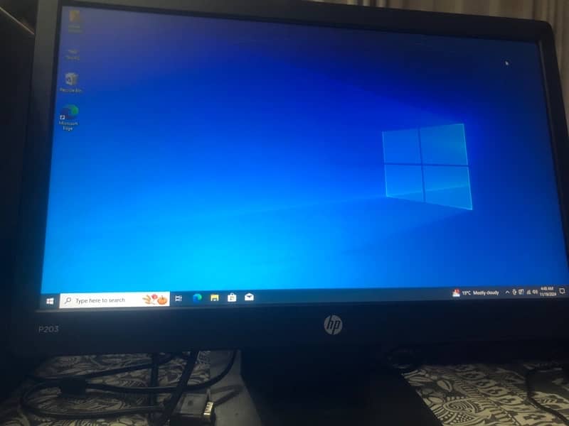 hp corei5 8th generation pc with hp p203 monitor for sell 0