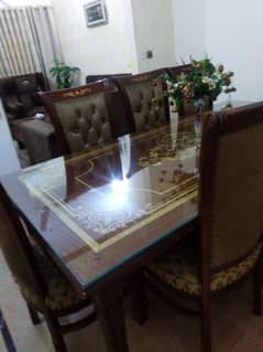 wooden 8 seater dining table