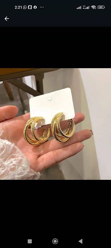 Korean Hoops Earrings 1