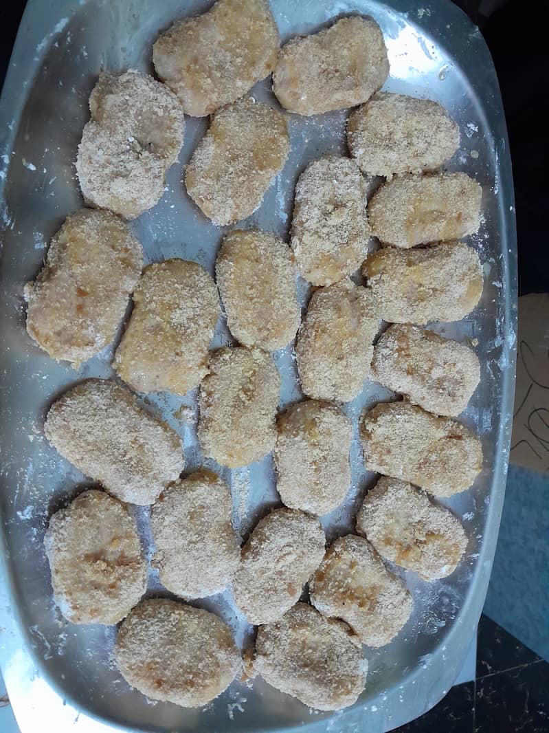 Shami kabab & chicken nuggets 1