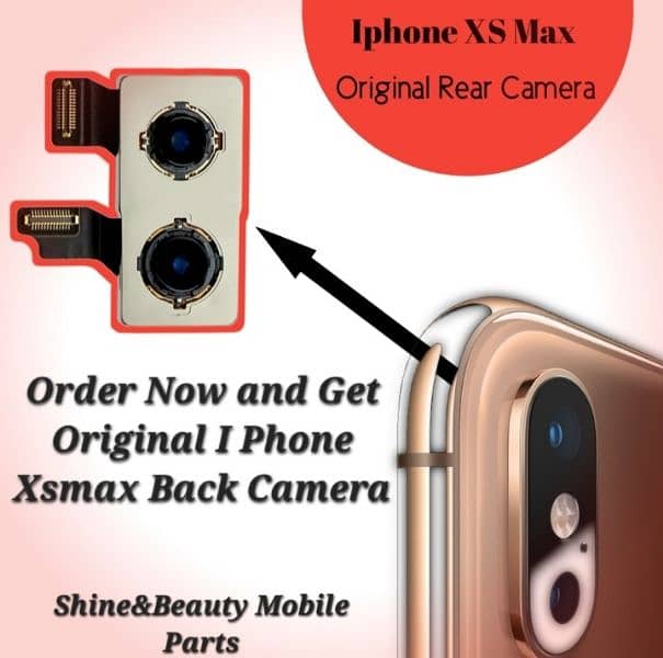 Iphone XS MAX Back Camera Original Replacement Parts 0