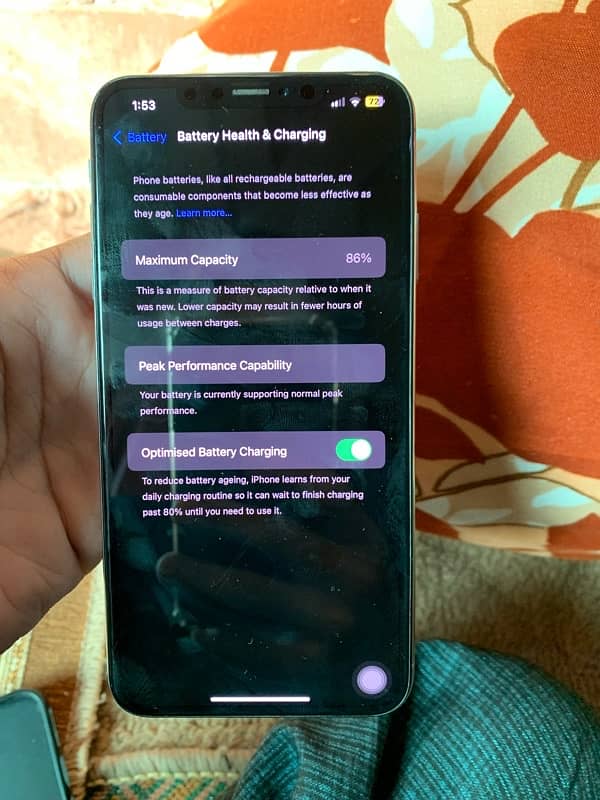 Iphone xs max 256 GB pta Approved BH 86 2