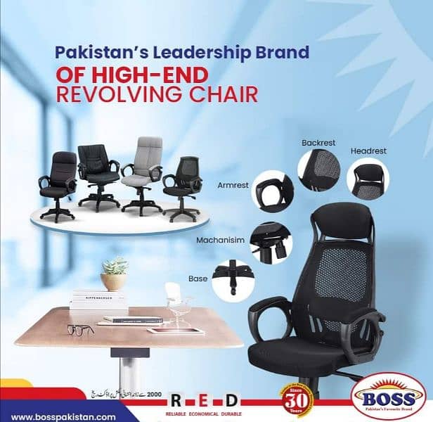 boss Revolving chair mesh high back 2