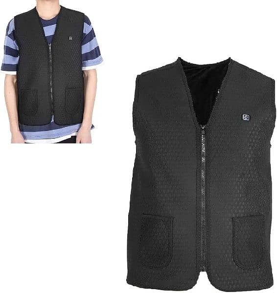 Warmer Waistcoat Heated Warm Vest USB Electric Heating jacket 1