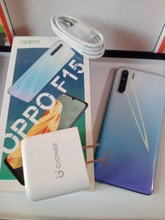 oppo F15 (8/256) Gb ram full new with box and charger lush