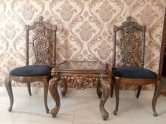 chinioti fancy chairs and table