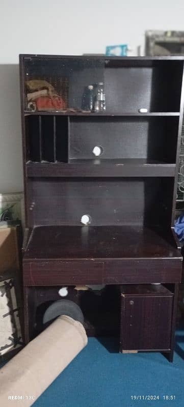 Books Shelf + Computer table For Sale 2